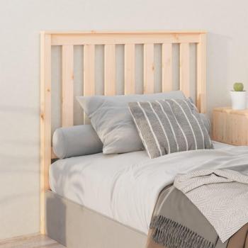 Cabecero de cama de madera maciza de pino 106x6x101 cm