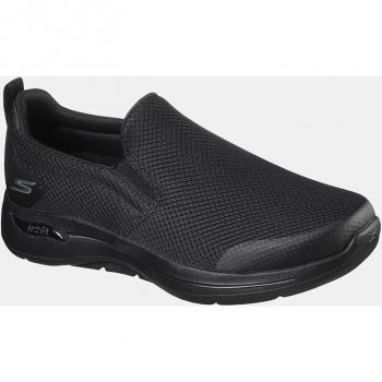 Skechers Men's Arch Fit Black Memory Foam Sports Sneakers