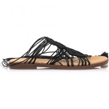 Sandalias planas de mujer Mustang con microtiras tubulares