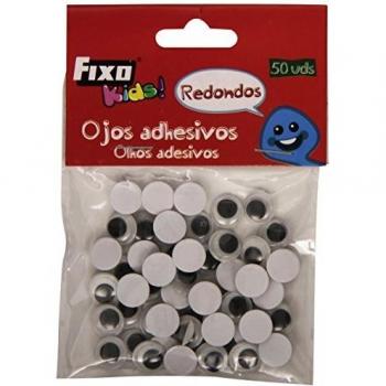 Grafoplas 68010100 - Pack de 50 ojos movibles adhesivos