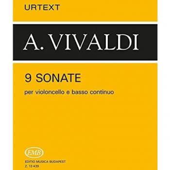 Sonatas Completas para Violonchelo y Piano de Vivaldi (Urtext) - 9 Sonatas RV 39-47