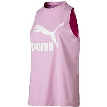 PUMA Classics Logo Tank Camiseta, Mujer, Rosa, S