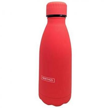 NERTHUS FIH 616 Termo Doble Pared para frios y Calientes Diseño Coral de Acero Inoxidable 350 ml Libre de BPA, Tapon Hermético, Metal