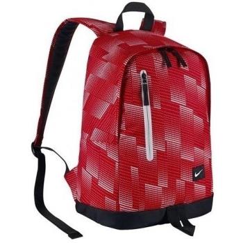 Nike All Access Halfday - Mochila para hombre, color rojo / negro / blanco