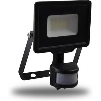 Proyector de Pared KREON 10W 850lm con Detector de Movimiento IP44 - Negro
