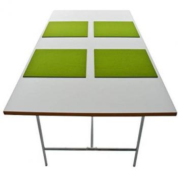 Hey-Sign - Kit de 4 Salvamanteles Cuadrado verde / 40x40cm/espesor del material 5mm