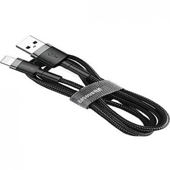 Baseus Cafule - Cable de conector Lightning 0,5 m Gris/Negro