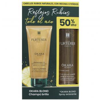 Rene Furterer Okara RITUAL cabellos rubios - Champú Brillo 200ml + Spray Aclarante 150ml