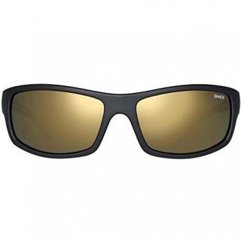 Sinner Monarch Sunglasses Matte Black Solid CX Sintec Smoke Gold Flash Mirror/CAT3 Unisex