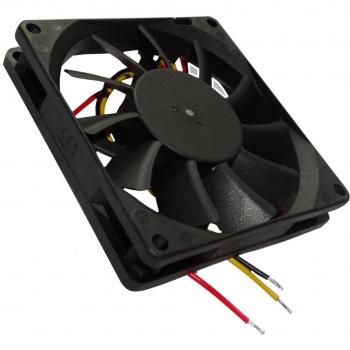 AERZETIX: Ventilador para caja de ordenador PC 24V 80x80x15mm 62,86m3/h 34,7dBA 3000rpm 2.21W 0.092A Vapo 3 cables 24AWG C145450