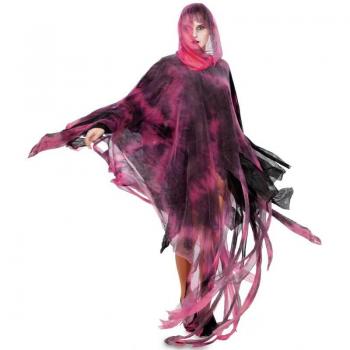 Disfraz de Espectro Rosa y Negra para Adultos de 160 cm, Ideal para Fiestas y Carnavales