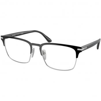 Prada PR 58ZV Asian Fit 1AB1O1 Men's Eyeglasses Black Size 57 (Frame Only) - Blue Light Block Available
