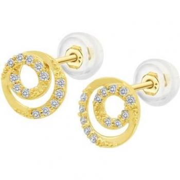 Pendientes Time Road Hin00092 Oro, Mujer
