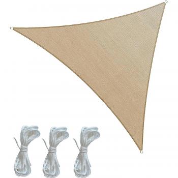 Cortina Parasol Tela Triangular Polietileno Beige 5x5x5