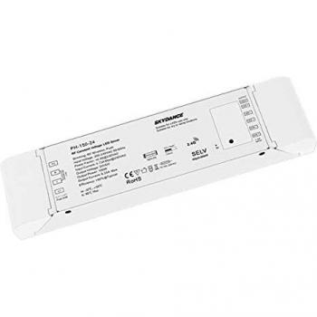 Alimentador Dimmerable 24V 150W con Pulsante N.O. y Control Remoto RF 2.4G para Tiras LED