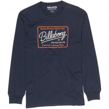 Billabong Baldwin Tee Ls, Camiseta de Manga Larga para Hombre, Azul