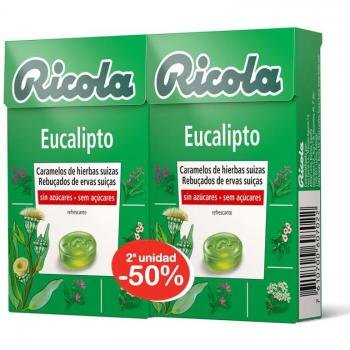 Ricola Eucalipto Caramelos Sin Azúcar Duplo Pack Descuento 2ª Unidad