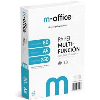 Paquete de Folios A5 80g - 250 Hojas Multifunción para Impresora Inkjet y Láser, Ideal para Oficina y Hogar