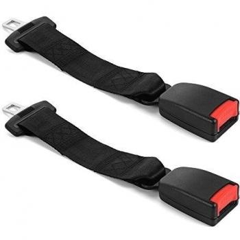XCSOURCE® 2 Pizas 14 360mm Extensor Universal de Cinturón de Seguridad 21mm 7/8 Wide Tongue Hebilla de Cinturón de Seguridad Para Seguridad de Vehículo de Automóvil MA513