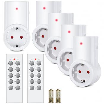 Etekcity Enchufes Inalámbricos Inteligentes con Control Remoto para Electrodomésticos, Blanco