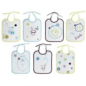 Babycalin-Lote de baberos 7 surtidos Talla:20x25 cm