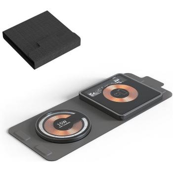 Cargador inalámbrico plegable portátil 15W, Qi + Magsafe