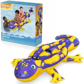 Colchoneta Hinchable Salamandra Bestway 191x119 cm con Asas +3 Años para Playa y Piscina 41502