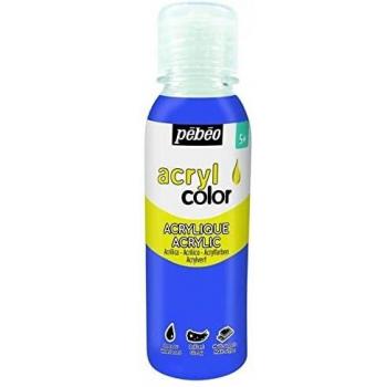 Pintura Acrílica Brillante para Niños - Acrylcolor - Azul Primario - 150 ml
