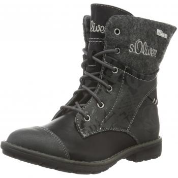 s.Oliver 45208, Botas Militar para Niñas, Negro