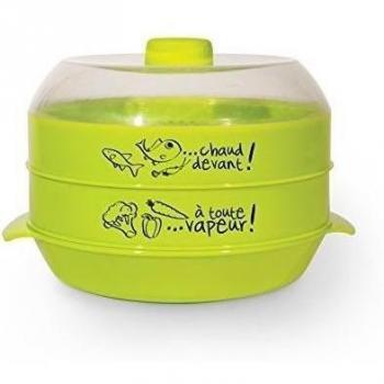 Cuisy KC2152 - Dispositivo para cocinar huevos en las microondas, 2 unidades [colores surtidos]