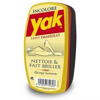 Yak - Esponja para Limpiar Zapatos, Incolora, pack de 4 unidades