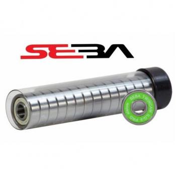 Rodamientos Seba ILQ 9 Pro con alta precisión, baja fricción, diseño de acero inoxidable, bolas de cerámica para mayor durabilidad y rendimiento, sellos de goma para protección contra la suciedad y lubricación pre-aplicada