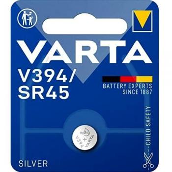 Varta V394 Silver Oxide Button Cell Battery 1.55V Single-Use Nickel Oxide (NiOx) Ø9.5x3.6mm Blister Pack of 1