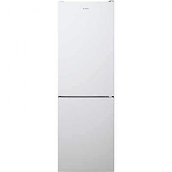Candy Fresco CCE4T618EW, Frigorífico Combi, 60CM, 344L, Total No Frost Circle+, Almacenamiento Flexible, Cajón Verdulero, LED, Puertas Reversibles, Altura Ajustable, 39DB, Clase E, Blanco