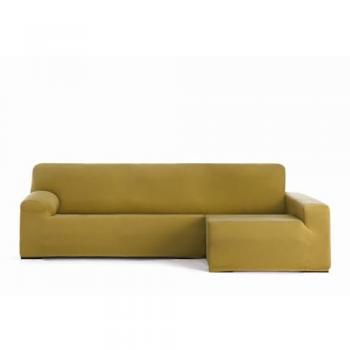Funda Chaise Longue Brazo Largo Derecho Bielástica Bronx Mostaza 170 x 110 x 310 cm