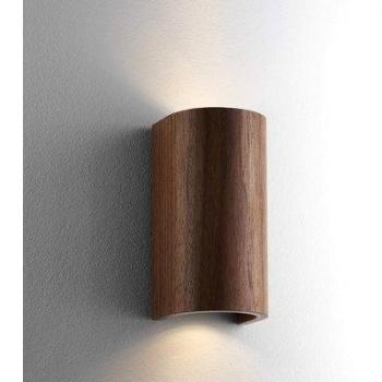 Aplique de pared Domus Elegante Tubo 17,5 cm en nogal