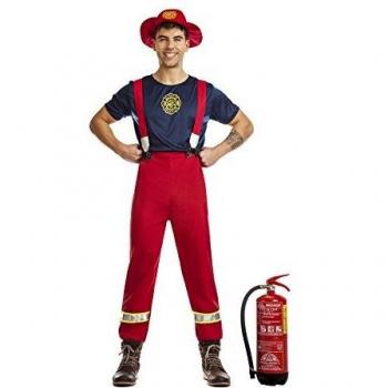 Car&Gus Disfraz de Bombero Americano para Hombre