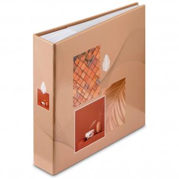 Álbum de fotos Hama Singo II, para 200 fotos en formato 10 x 15 cm, color terracota, con encuadernación en tapa dura y 100 hojas