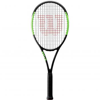 Wilson Raqueta de Tenis, Blade Team, Unisex, Jugadores intermedios, Negro/Verde, Tamaño de empuñadura L4