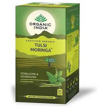 Infusión Orgánica de Tulsi y Moringa - 25 Bolsitas de Infusión