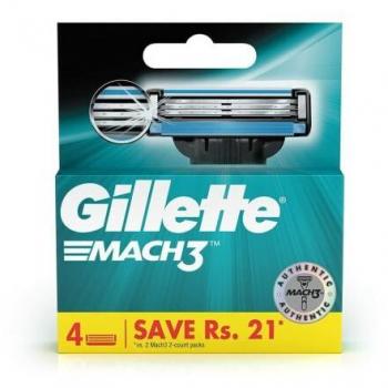 Cabezales de Afeitar Gillette Mach 3 - 4 Cargadores (Caja de 10 Unidades)