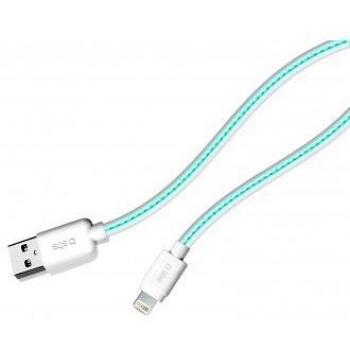 SBS 0.7m USB Ligthning - Cable Color blanco