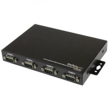 StarTech.com ICUSB2324X - Hub de 4 Puertos Serial RS232 a USB con retención del Puerto COM