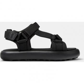 CAMPER Pelotas Flota Sandals for Men - Black, Cotton Fabric, Size 43/9.5