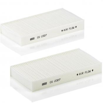 Original MANN-FILTER Filtro de habitáculo CU 2327-2 – Paquete de filtros de habitáculo