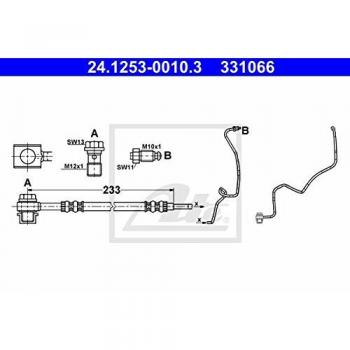 Ate 24.1253-0010.3 Accesorios y Mangueras de Frenos