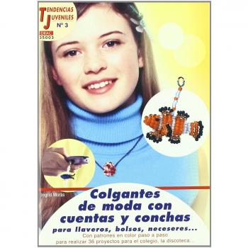 Tendencias Juveniles nº 3. COLGANTES DE MODA CON CUENTAS Y CONCHAS PARA LLAVEROS, BOLSOS, NECESERES...