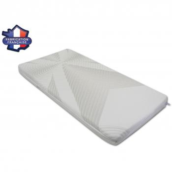 Modulit - Colchón desenfundable lavable para capazo, 40 x 80 x 5 cm, funda en bambú