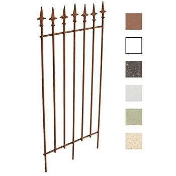 Reja de Metal Elisa Antiguo Marrón para Trepadoras 100 cm x 50 cm Estilo Rústico