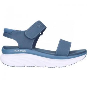 Sandalias Mujer Skechers Dlux Walker New Block, características: diseño moderno, plantilla cómoda, suela flexible, color rosa